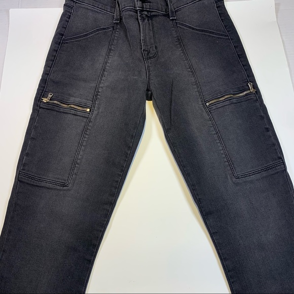 J Brand Sz. 26 Photo Ready Kassidy skinny zipper leg cascade grey utility pant - Picture 8 of 14